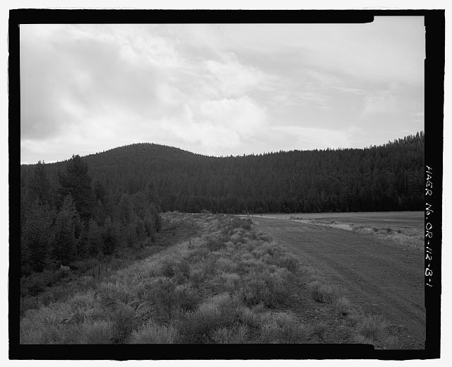 East Dike, downstream face and crest with road, view to...