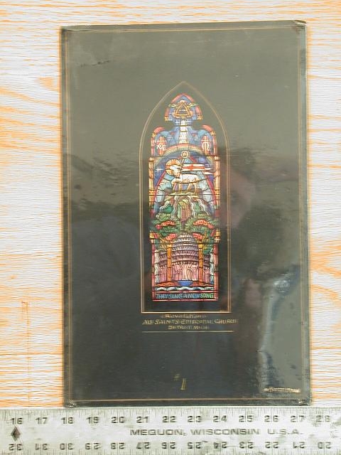 [Design drawing for stained glass window for All Saints...