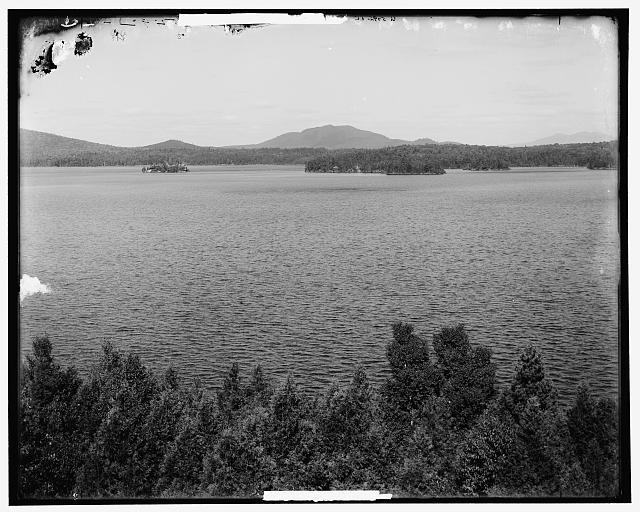 Adirondacks, N.Y., Upper Saranac Lake from the Wawbeek [Inn]
