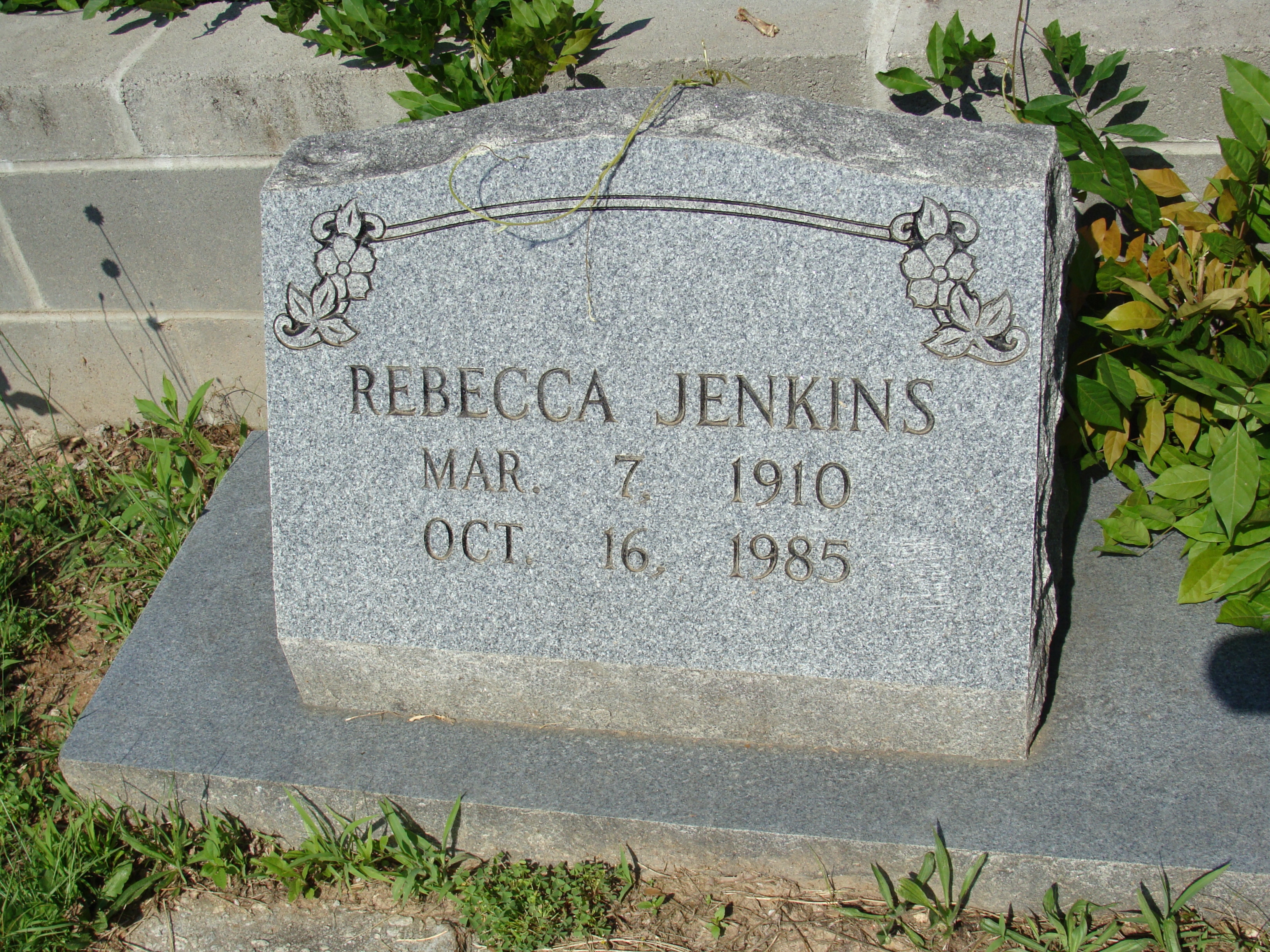 Rebecca Jenkins gravesite