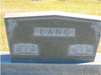 Myrtle Mae (Dickerson) Lang