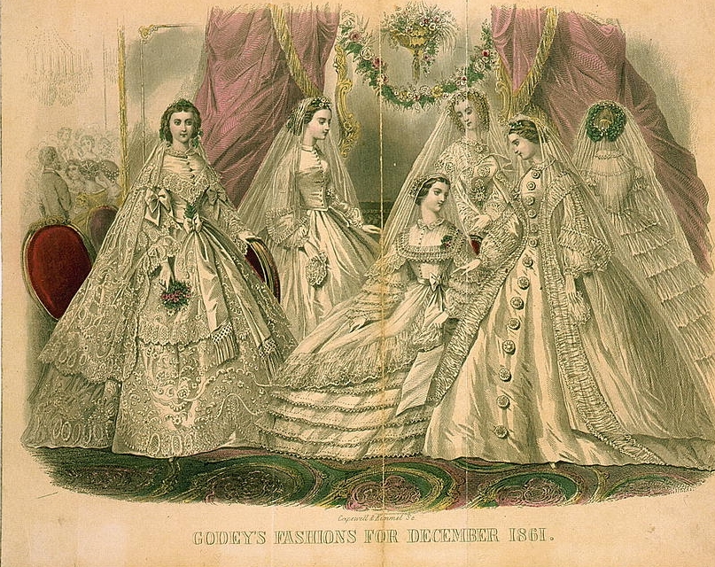 Godey's Magazine Fashions December 1861
