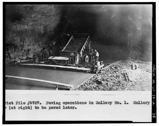 38. PAVING OPERATIONS IN GALLERY NO. 1 - Zion-Mount...