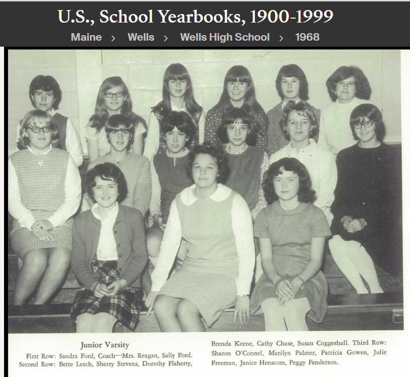 Terri Jean Daly-Regan--U.S., School Yearbooks, 1900-1999(1968)Teacher phys. Ed. a.