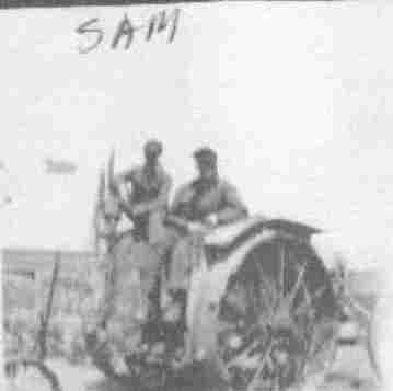 Sam Tate on tractor