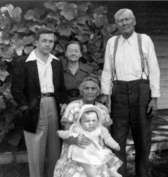Cornelia, Charles, Elizabeth & John Roseberry, 1951 VA
