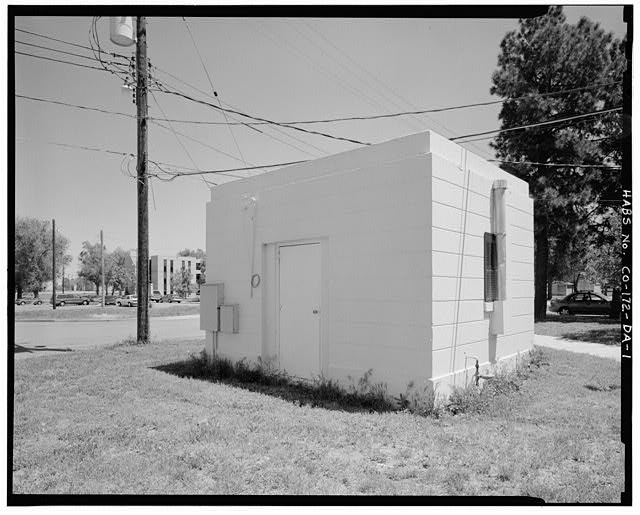 Front (west side) and south side of building - Fitzsimons...