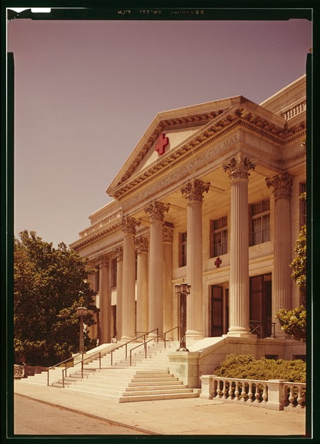 DETAIL, ENTRANCE PORTICO, FROM NORTHEAST - Red Cross...