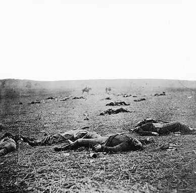 Gettysburg, Pennsylvania dead