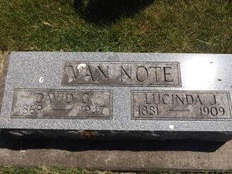Lucinda (Oden) & David VanNote grave
