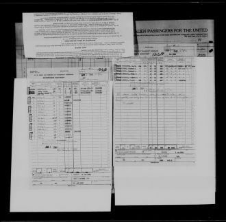 Carroll H Ellis, Passenger list