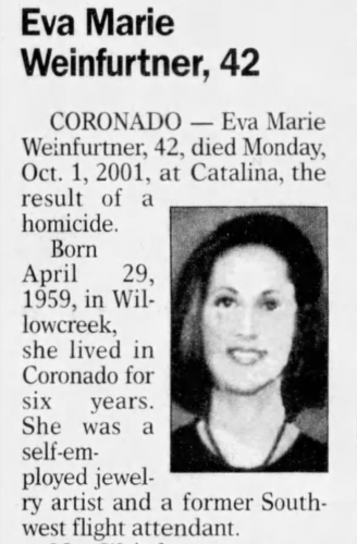Eva Marie Weinfurtner Obituary