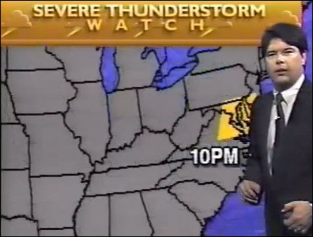 Dennis Smith on The Weather Channel (1989) 
