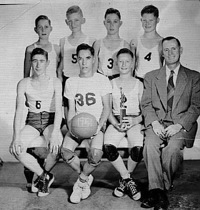 Heavener or Hodgen High School 1951 Basketball