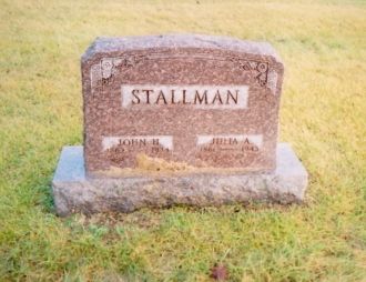 John Stallman & Julia Sowle gravestone