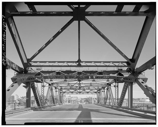 7. View through draw span truss and chord members at...