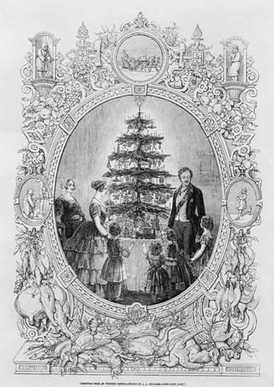 Christmas tree at Windsor Castle / drawn by J.L. Williams.