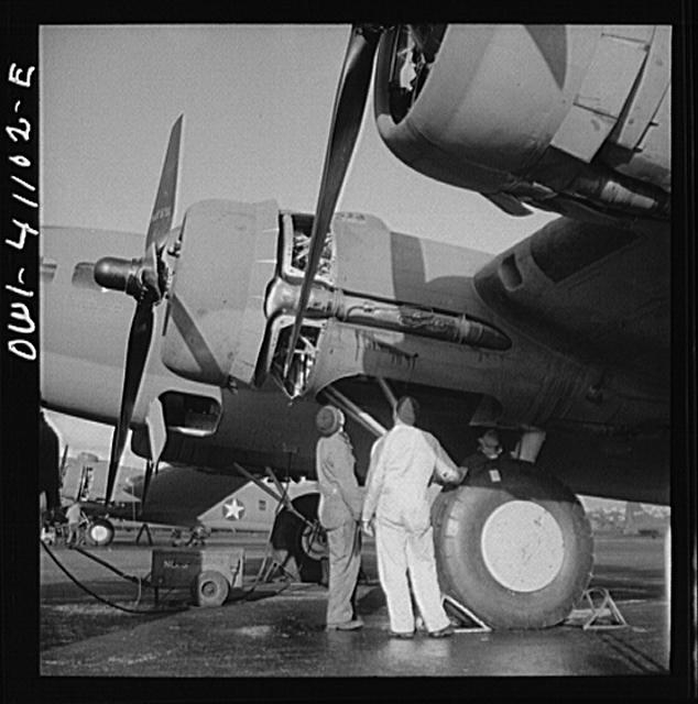 Boeing aircraft plant, Seattle, Washington. Production of...