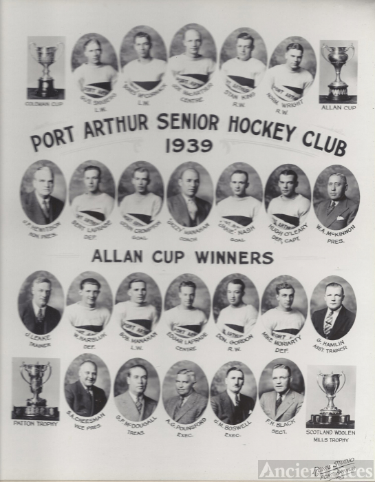 Port Arthur Canada Hockey Club 1939