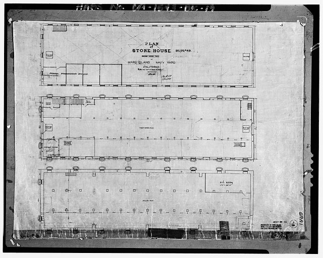 Photocopy of drawing located at National Archives, San...