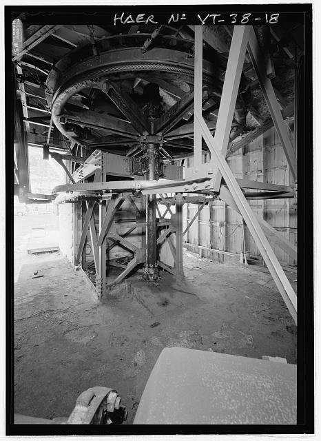 BULLWHEEL FROM REAR OF DRIVE TERMINAL, LOOKING SOUTH. -...