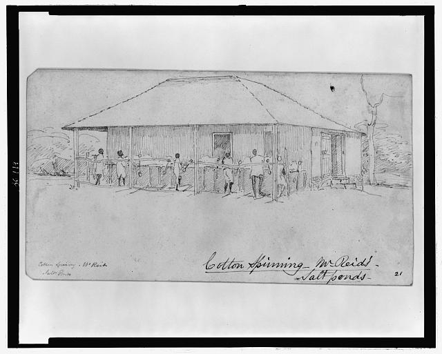 Cotton spinning, Mr. Reid's salt ponds