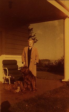Mary Ann Tasker with dogs