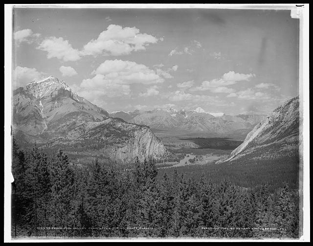 Down Bow Valley from Upper Spring, Banff, Alberta
