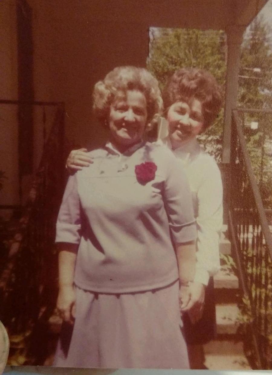 Mildred McGraw and  Pauline Evans