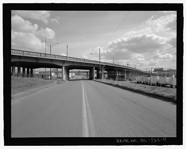 Perspective view of the viaduct, view looking southeast -...