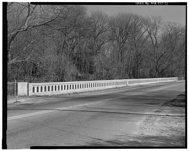 13. Detail, east parapet in its entire length, composed...