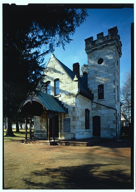 Oblique view of Lodge House. Duplicate color view of HABS...