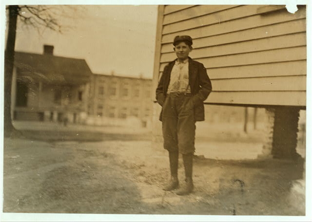 Boy working in Calvine Mfg. Co. Charlotte, N.C. Been...