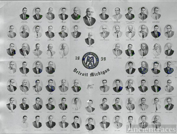 Mack Avenue Business Men's Club - Detroit Michigan 1959