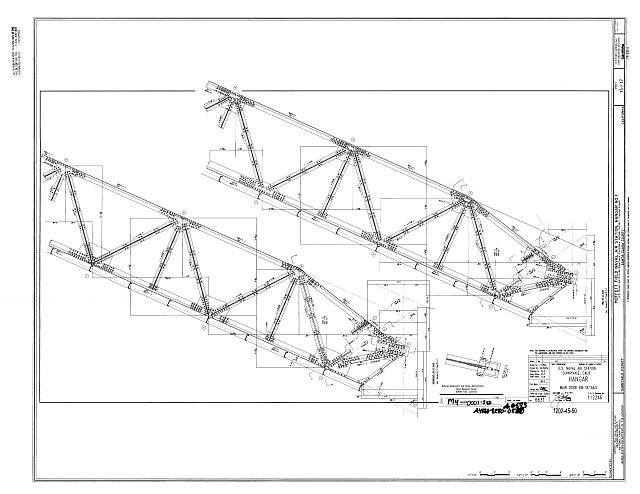Main Rib Frames Original Drawing - Main Door Rib Details - Naval Air...