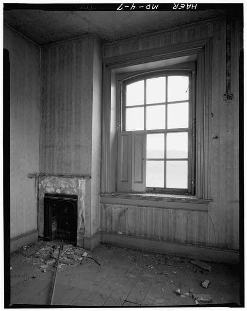 7. INTERIOR VIEW OF FIREPLACE AND WINDOW IN THIRD FLOOR...