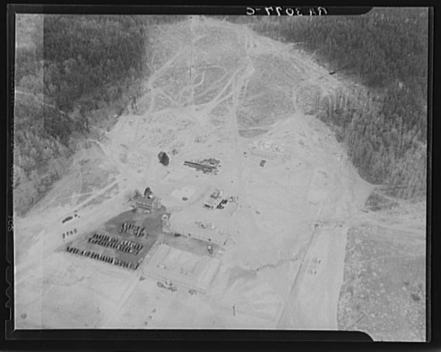 Aerial view of Greenbelt, Maryland, taken from Goodyear...