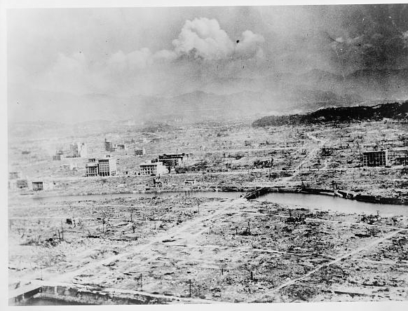 General panoramic view of Hiroshima after the bomb ......