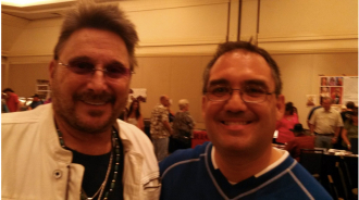 David Bracer-Negron with American singer-songwriter Chuck Negron, best known as one of the three lead vocalists in the rock band Three Dog Night.