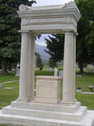 Robison Grave Monument in Fillmore City Cemetery