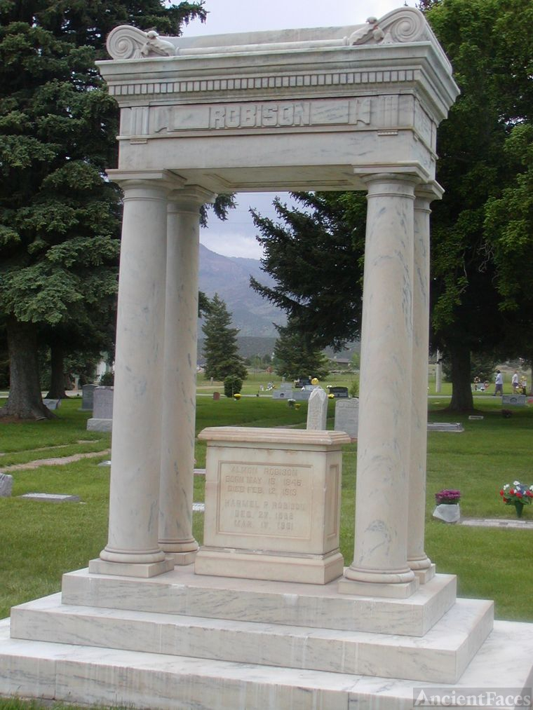 Robison Grave Monument in Fillmore City Cemetery