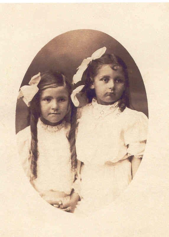 Cousins Ruby and Faye Clark