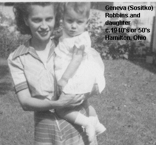 Geneva (Sositko) Robbins and daughter
