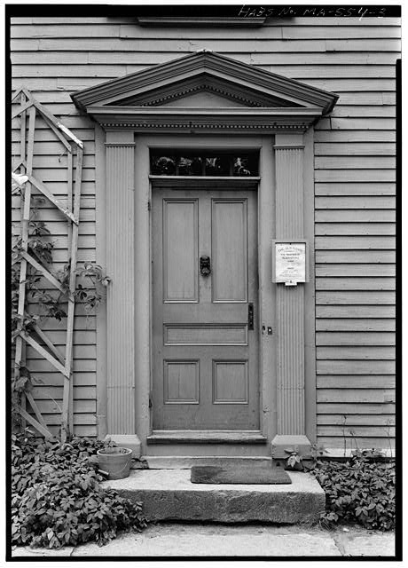 4. EXTERIOR DOORWAY - Old Manse, Monument Street,...