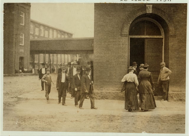 Workers in Berkshire Mills. Location: Adams, Massachusetts.