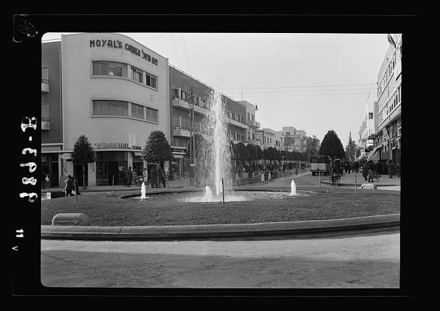 Tel-Aviv Harbour. Tel-Aviv "Colony Circle" on main...