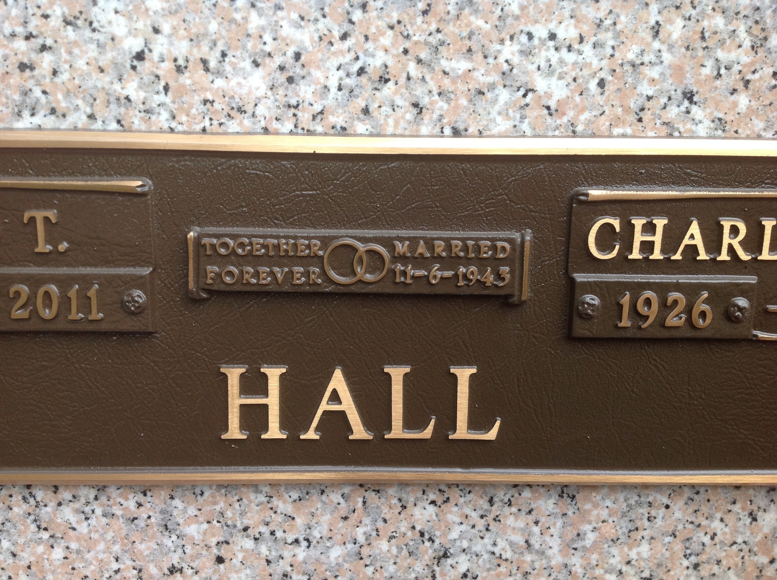 Charlotte Moss Hall grave