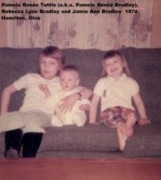 Pam, Becky and Jamie Bradley, 1974