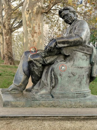 George Enescu Statue.