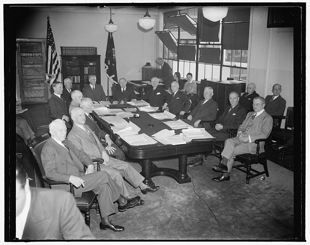 Army and Corps area Commanders meet with Woodring and...